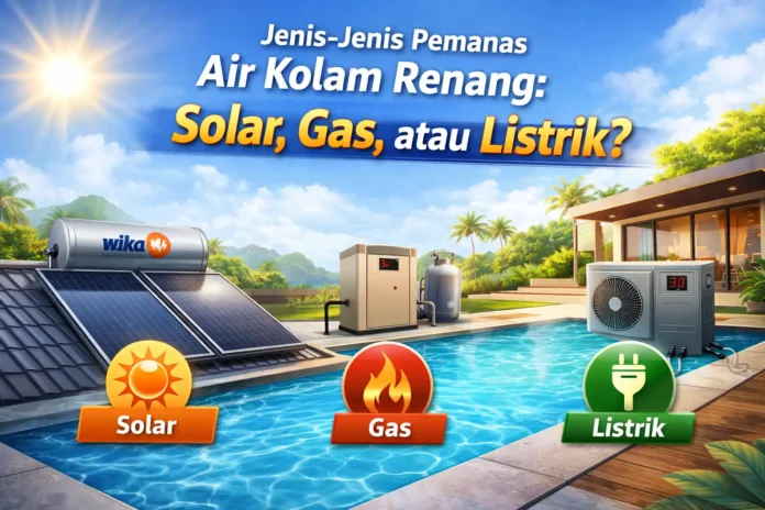 Jenis Pemanas Air Kolam Renang: Solar, Gas, atau Listrik?