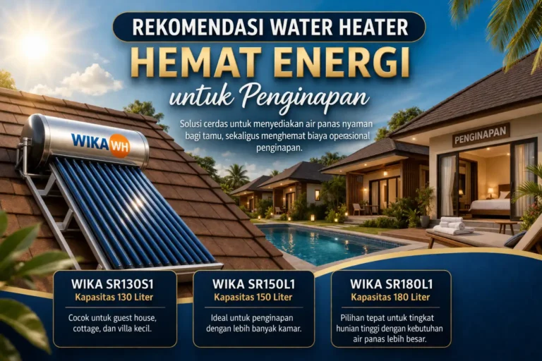 Kenapa Rumah Modern Wajib Pakai Solar Water Heater? Ini Keunggulan WIKA