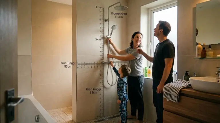 Jangan Asal Pasang! Cek Sini Jarak Ideal Tinggi Kran Shower